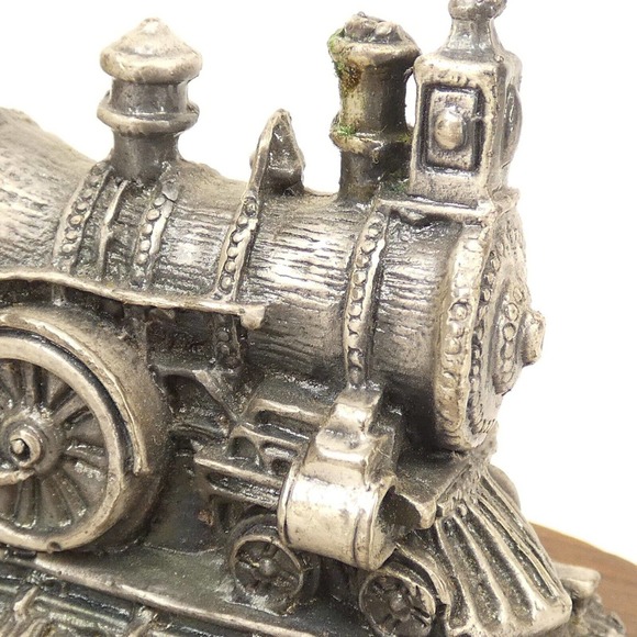 Enesco 1992 Currier & Ives Train Decor / Paperweight /w wood base ADK3U - Picture 12 of 14